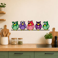 Wandtattoo Topfgucker Eulen Küche – Lustiger Wandaufkleber mit Spruch - Sunnywall - Individualität trifft Design
