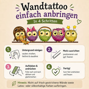 Wandtattoo Topfgucker Eulen Küche – Wandaufkleber – Sunnywall Sticker Set - Sunnywall - Individualität trifft Design