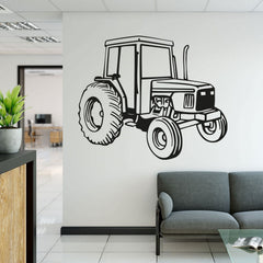 Wandtattoo Traktor Baufahrzeug – Kraftvolles Fahrzeugmotiv für Technikfans - Sunnywall - Individualität trifft Design