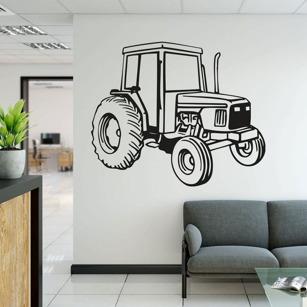 Wandtattoo Traktor Baufahrzeug – Kraftvolles Fahrzeugmotiv für Technikfans - Sunnywall - Individualität trifft Design