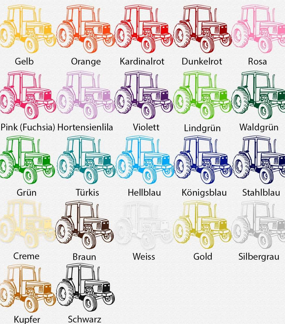 Wandtattoo Traktor Baufahrzeug – Kraftvolles Fahrzeugmotiv für Technikfans - Sunnywall - Individualität trifft Design