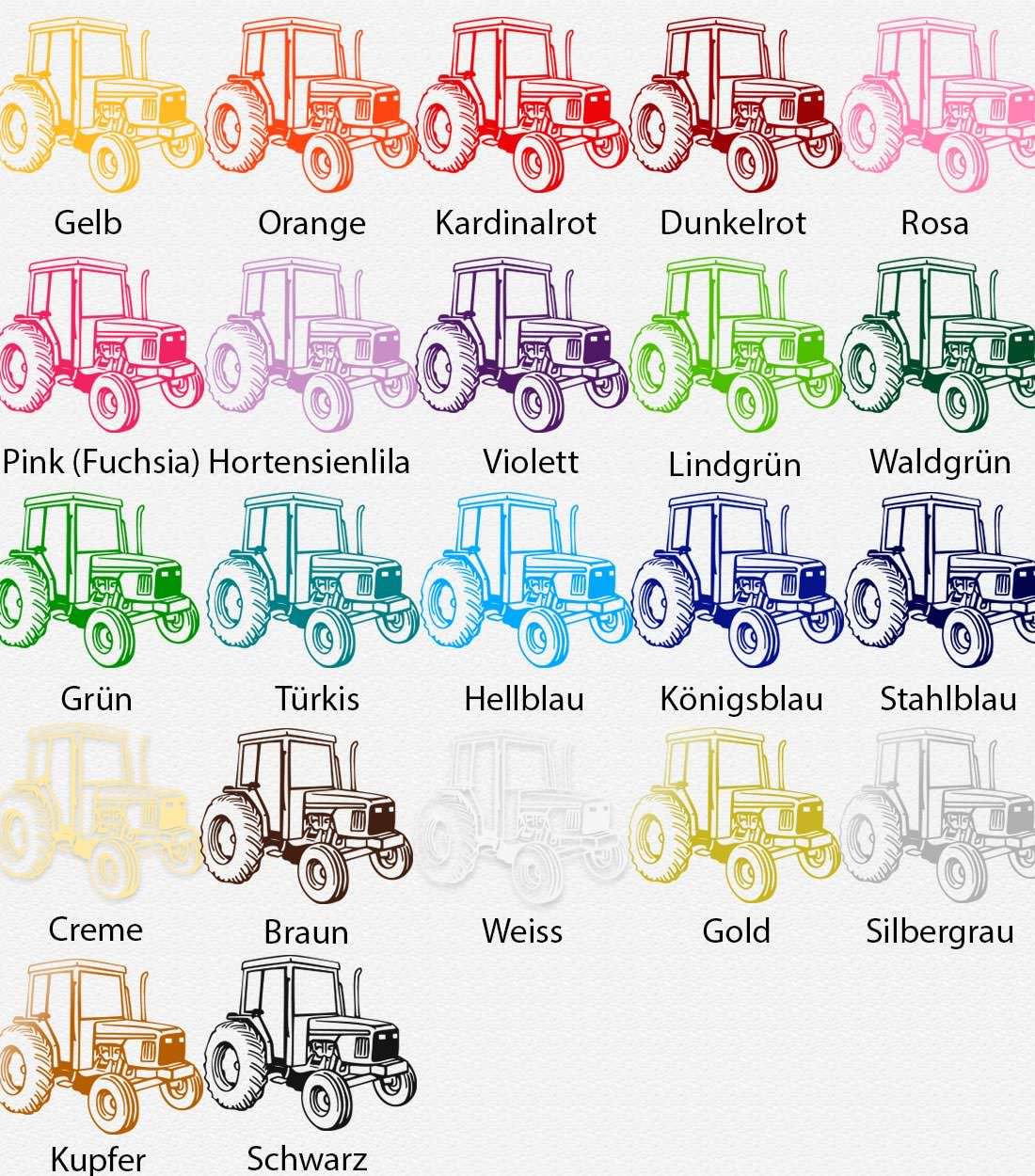 Wandtattoo Traktor Baufahrzeug – Kraftvolles Fahrzeugmotiv für Technikfans - Sunnywall - Individualität trifft Design