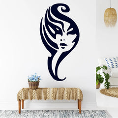 Wandtattoo Tribal Frauengesicht Modernes Motiv als Wanddeko - Sunnywall - Individualität trifft Design