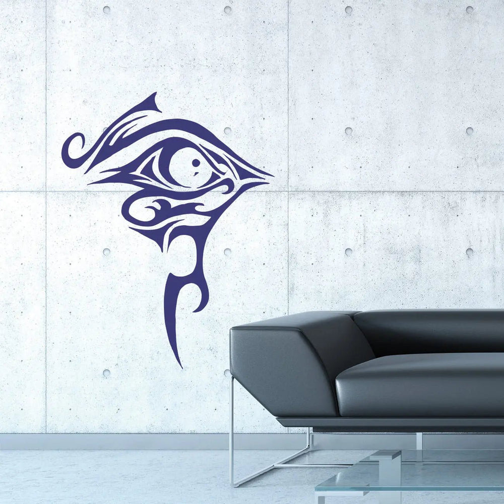 Wandtattoo Tribal Vogel Auge – Mystisches Tiermotiv mit Symbolkraft - Sunnywall - Individualität trifft Design