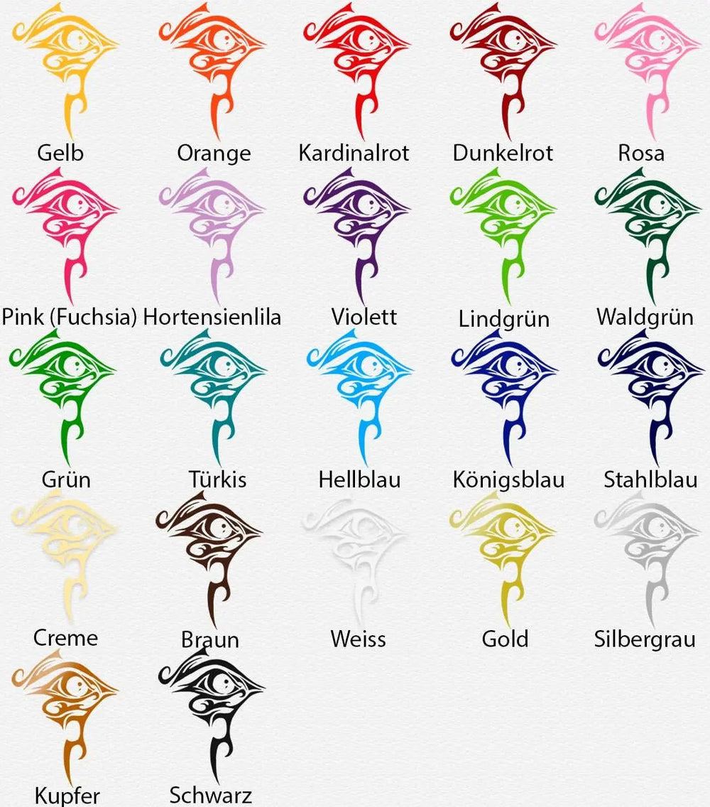 Wandtattoo Tribal Vogel Auge – Mystisches Tiermotiv mit Symbolkraft - Sunnywall - Individualität trifft Design