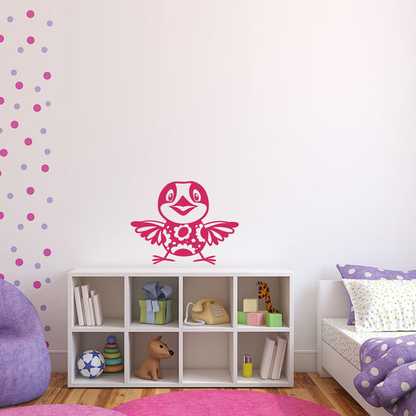 Wandtattoo Vogel Niedliches Tiermotiv für Kinderzimmer oder Flur - Sunnywall - Individualität trifft Design
