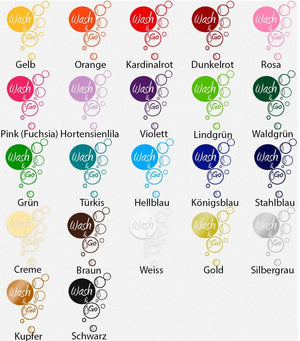 Wandtattoo Wash and Go – Moderner Schriftzug für Badezimmer & Gäste-WC - Sunnywall - Individualität trifft Design