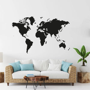 Wandtattoo Weltkarte – Stilvolle Wanddeko für Reisebegeisterte & Entdecker - Sunnywall - Individualität trifft Design