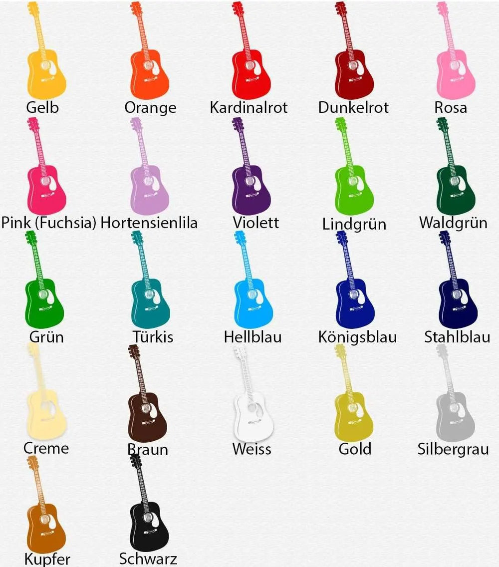 Wandtattoo Western Gitarre – Für alle, die Musik im Herzen tragen - Sunnywall - Individualität trifft Design