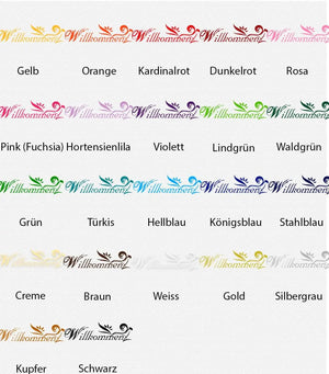 Wandtattoo Willkommen – Stilvoller Schriftzug für Flur, Eingangsbereich & Wohnzimmer - Sunnywall - Individualität trifft Design
