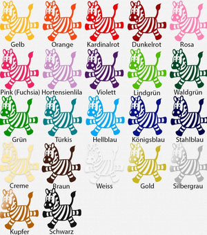 Wandtattoo Zebra Kinderzimmer Safari Tiermotiv für Babyzimmer & Spielzimmer - Sunnywall - Individualität trifft Design