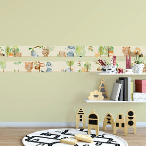 Woodland Waldtiere Bordüre Vliestapete Kinderzimmer - Sunnywall - Individualität trifft Design
